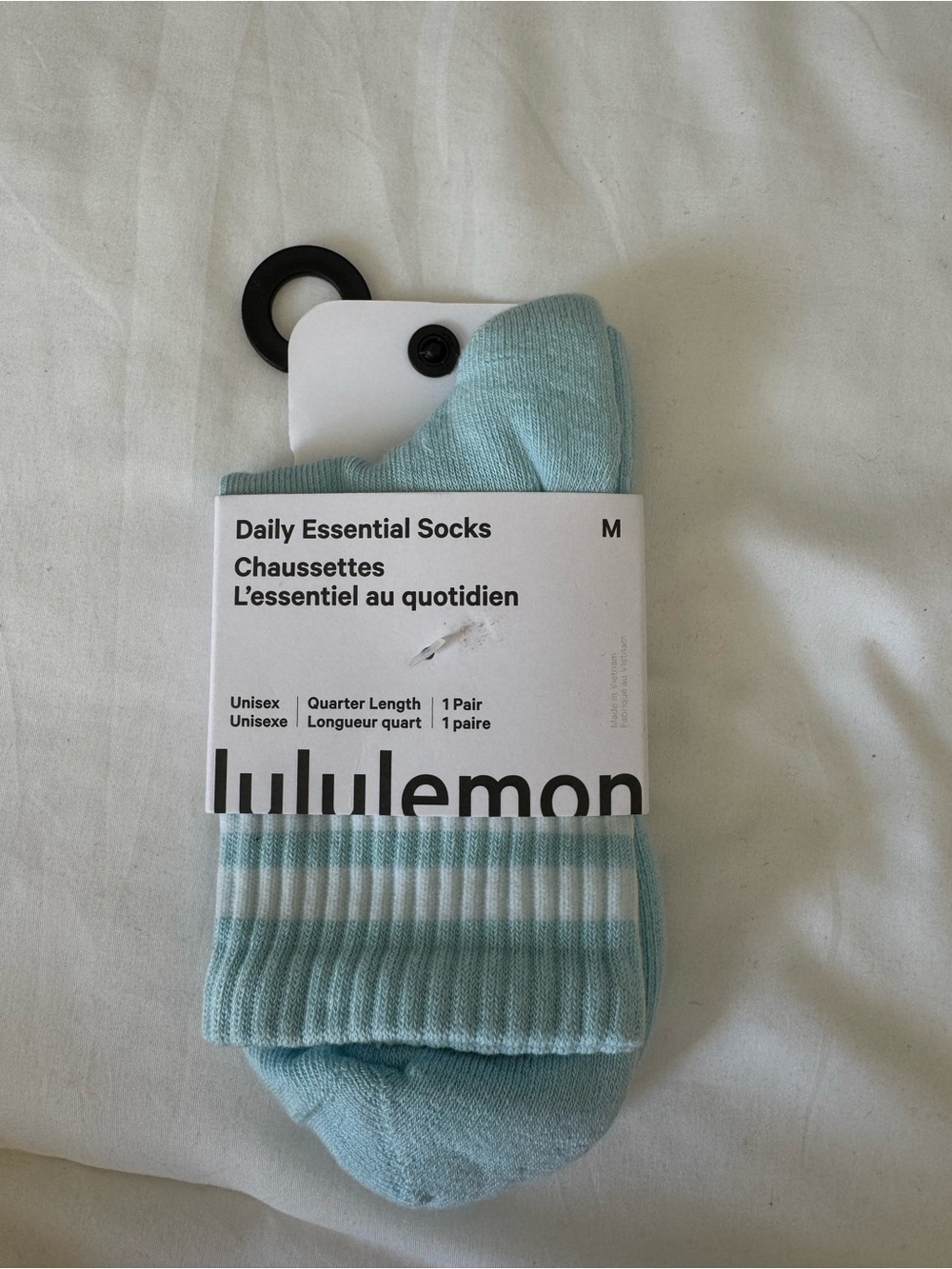 Lululemon Daily Essential Socks- Foam/White
